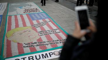 Südkorea: Protest zum Trump-Besuch