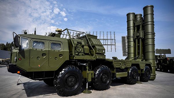 Image: Russian S-400 anti-aircraft missile launching system on display in K Image: Russian S-400 anti-aircraft missile launching system on display in K