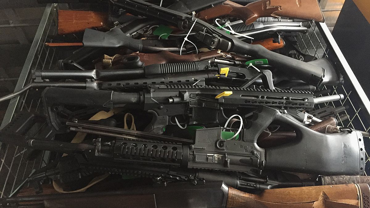Image: New Zealanders Surrender Firearms As Gun Buy Back Scheme Begins