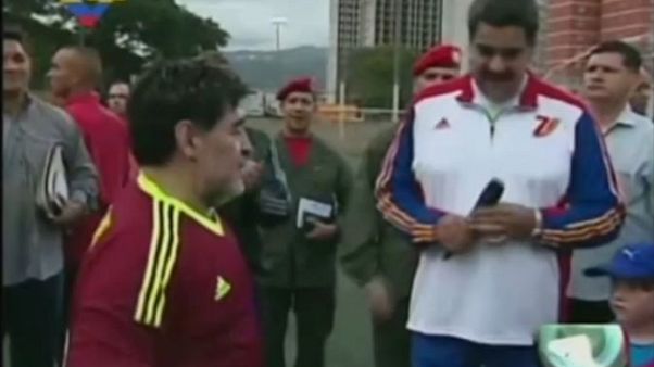 Maradona lends support to embattled Maduro Maradona lends support to embattled Maduro