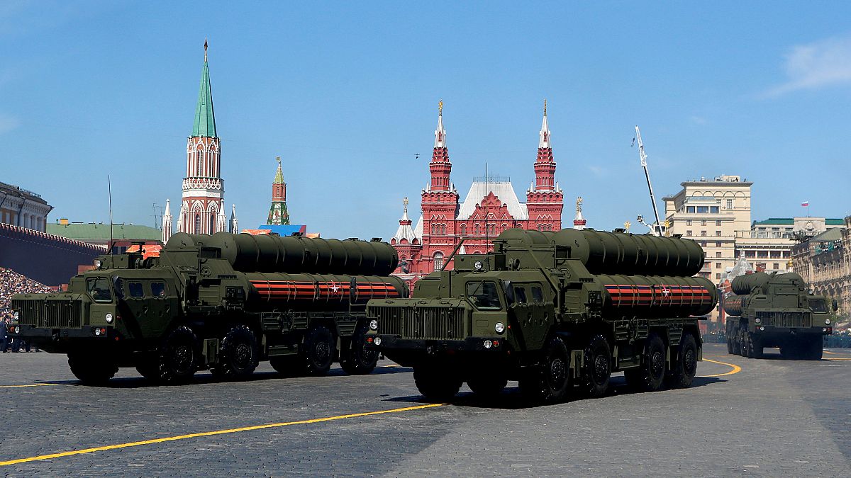 Image: S-400 missile air defense systems during a Victory Day parade in the