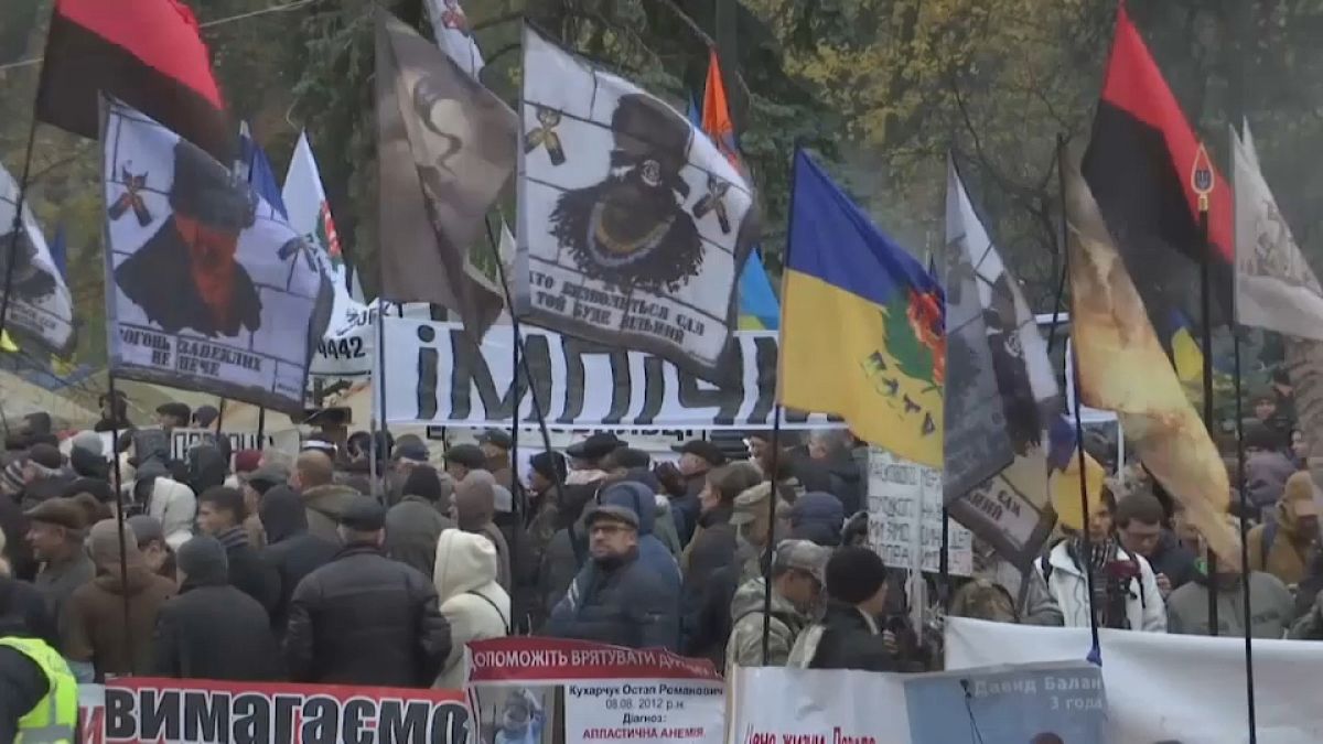 Ουκρανία: Μεγάλη αντικυβερνητική διαδήλωση
