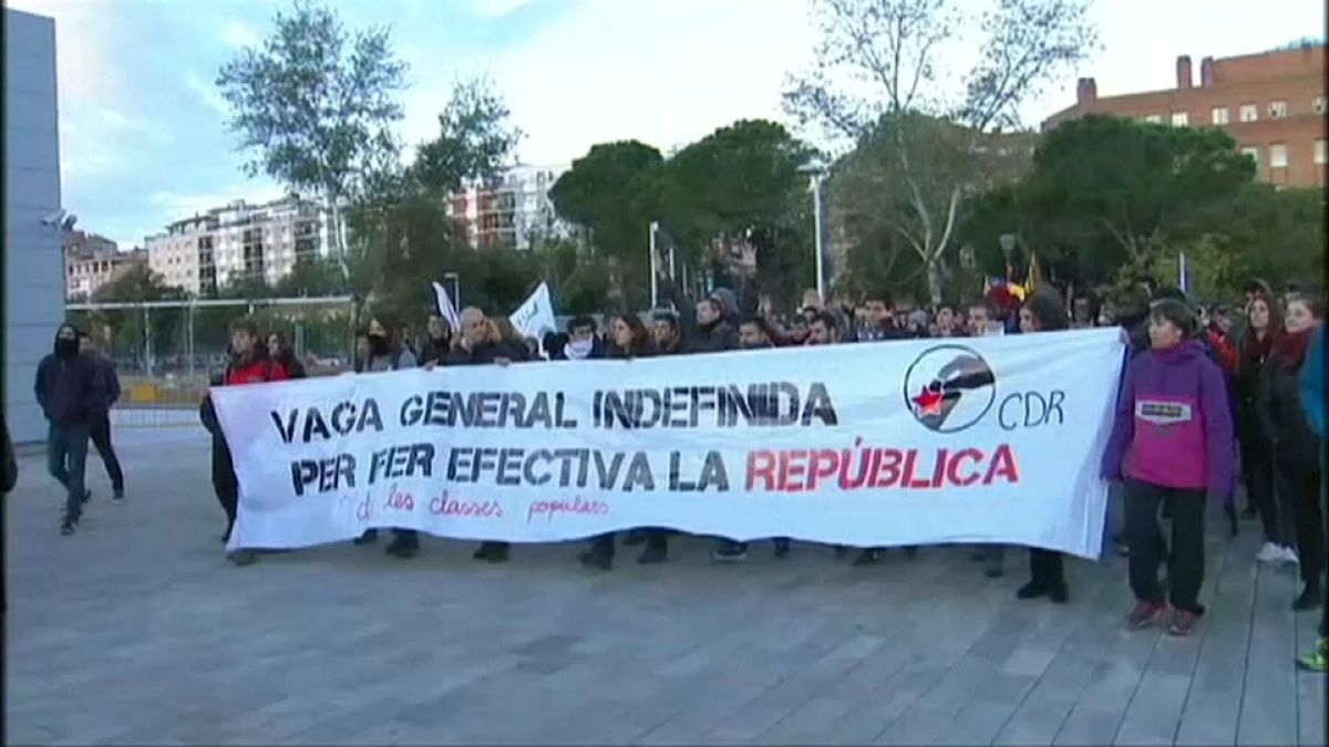 Всеобщая стачка в Каталонии