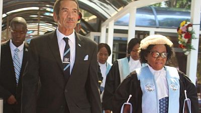 Botswana president says he will step down at the end of his term in April