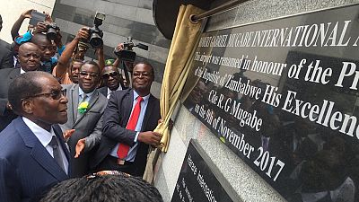 [Photos] Zimbabwe finally renames its main airport after Mugabe