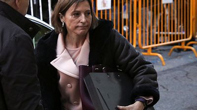 La présidente du parlement catalan sort de prison