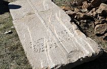 Βρήκαν βυζαντινή ταφόπλακα του 610 μ.Χ. στην Τουρκία