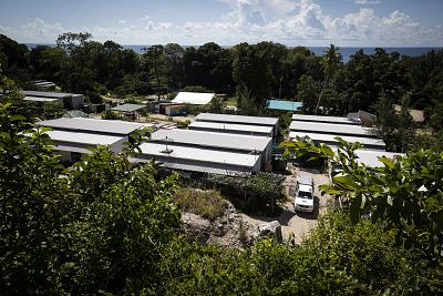 Nibok refugee settlement on Nauru.