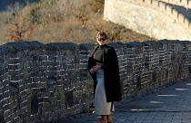 Trump Pekin'de First Lady Çin Seddi'nde