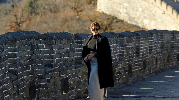 Melania visita muralha da China Melania visita muralha da China
