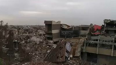 Moszul kórház-romjai, fentről