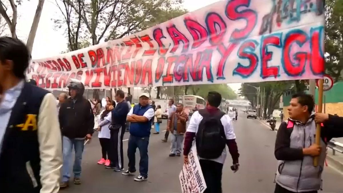 Protestas en México por una vivienda digna