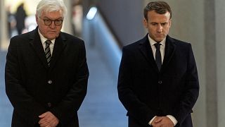 Steinmeier ve Macron savaş kurbanlarını birlikte andı