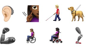 Image: Apple has introduced disability emojis to be released in Fall 2019.