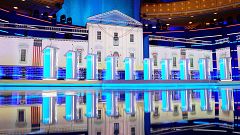 Image: The stage of the first 2020 U.S. presidential election Democratic ca