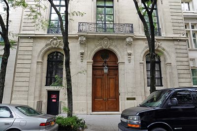 The home of Jeffrey Epstein on East 71st Street in New York.