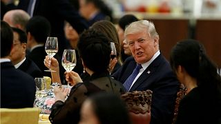 What is all-American diner Trump eating on his Asia tour?