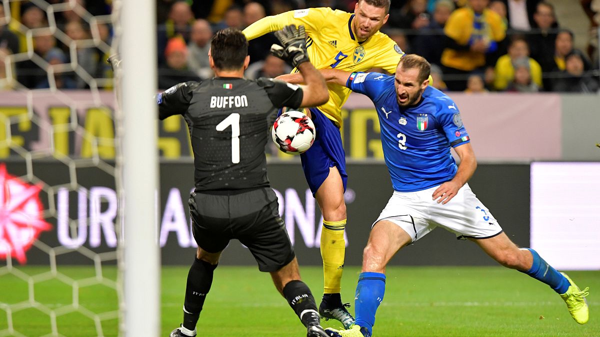 Sweden beat Italy 1-0 in World Cup play-off first leg