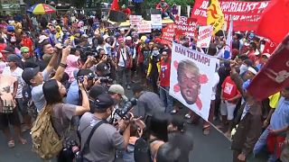 Protestas en Filiplinas contra la visita de Trump a la ASEAN