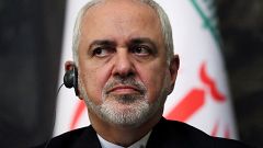 Image: Iranian counterpart Mohammad Javad Zarif in Moscow
