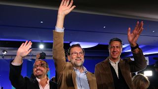 Mariano Rajoy 21 Aralık seçim kampanyasına Barselona'da başladı