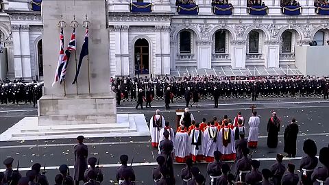 Queen leaves Remembrance wreath-laying to Charles for first time