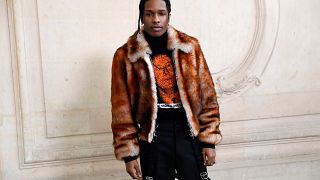 Image: A$AP Rocky poses before the Christian Dior 2017 spring/summer Haute