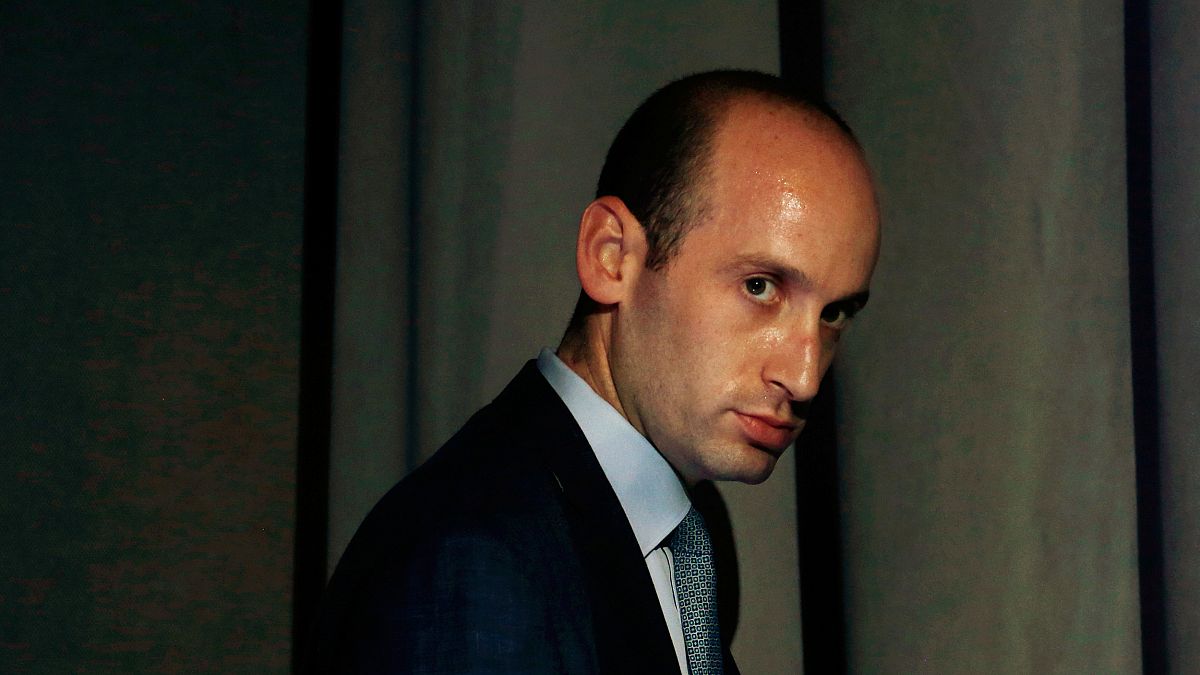 Image: White House policy adviser Stephen Miller is seen at the Ohio Republ