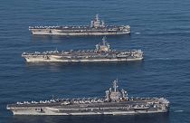 Maniobras navales aumentan la tensión en el Pacífico