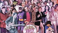 Un artista británico actualiza la portada de los Beatles con famosos muertos en 2017