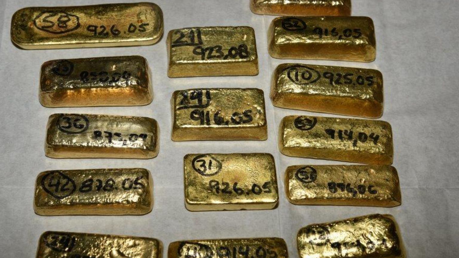 Nearly $5 million worth of gold bars seized at Heathrow Airport
