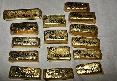Gold seized by at Heathrow during an international cartel investigation.