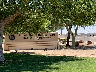 The U.S. border station in Yuma, Arizona.