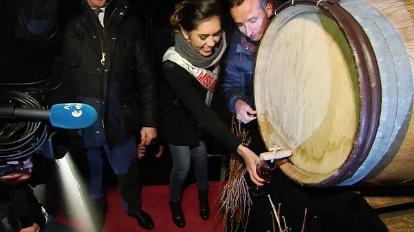 Fransa'da Beaujolais zamanı Fransa'da Beaujolais zamanı