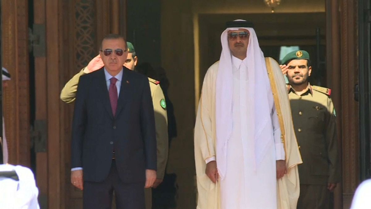 دومین دیدار اردوغان از قطر پس از آغاز بحران این کشور با عربستان
