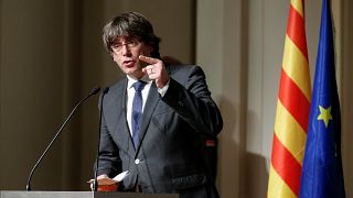 Puigdemont appears  in court in Brussels to fight extradition