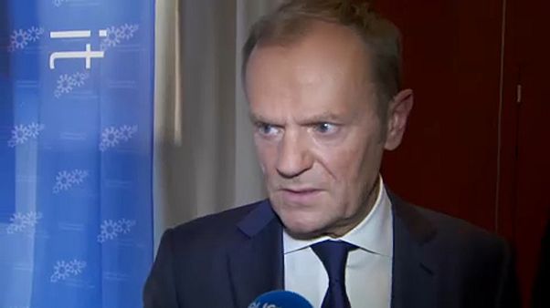 Am Rande des EU-Sozialgipfels hat sich EU-Ratspräsident Tusk vorsichtig optimistisch zu den Brexit-Verhandlungen geäußert Am Rande des EU-Sozialgipfels hat sich EU-Ratspräsident Tusk vorsichtig optimistisch zu den Brexit-Verhandlungen geäußert