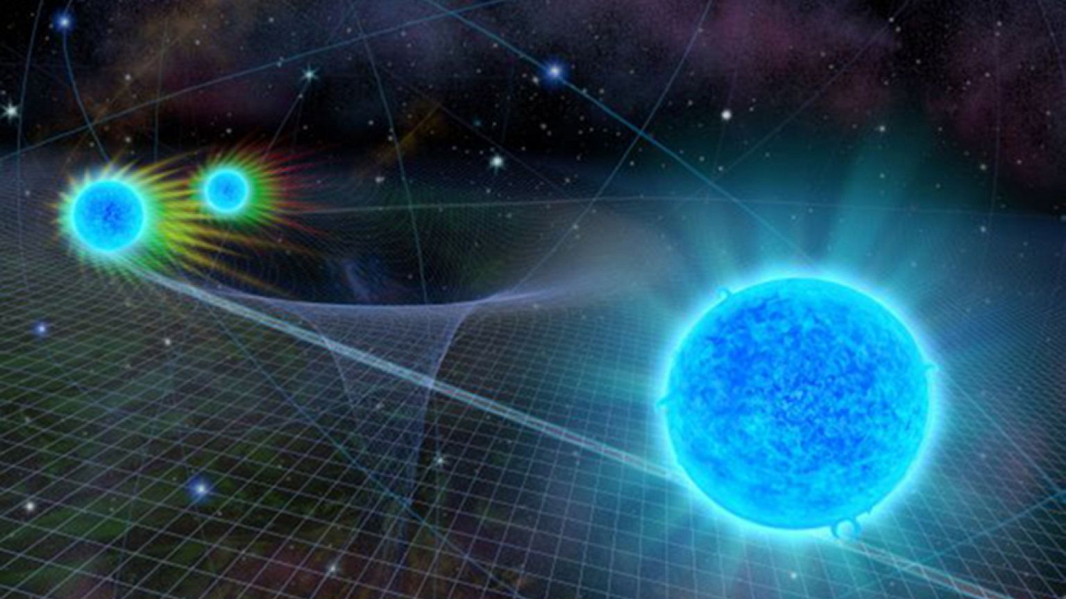 Image: An artist's illustration of the star S0-2 as it passes by the superm
