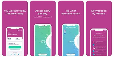 Earnin users can receive $50 to $1,000 per pay period. 