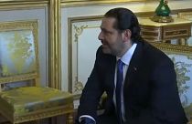 Saad Hariri Paris'e gelerek Macron ile görüştü