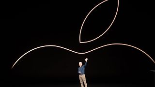 Image: Apple CEO Tim Cook at an event in Cupertino, California, on Sept. 12