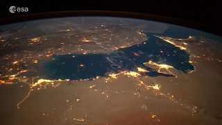 خلیج فارس و ناهید از ایستگاه فضایی بین‌المللی