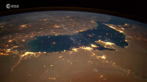 خلیج فارس و ناهید از ایستگاه فضایی بینالمللی خلیج فارس و ناهید از ایستگاه فضایی بینالمللی