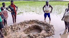 Image: TOPSHOT-INDIA-METEORITE