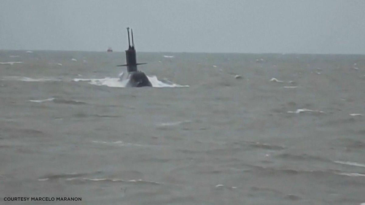 Storm hinders search for Argentine submarine