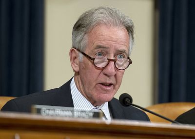 Rep. Richard Neal, then the ranking member of the House Ways and Means Committee, speaks at a hearing on April 12, 2018.