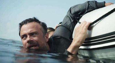 Josh Duhamel in a scene from "Capsized: Blood in the Water."