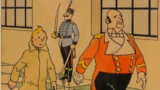 Desenho de Tintin vendido por meio milhão de euros