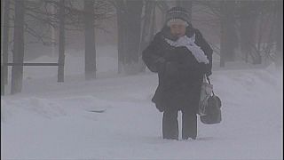 Schneestürme im Osten Russlands