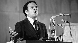 Image: Andrew Young, United States Ambassador to the United Nations, speaks